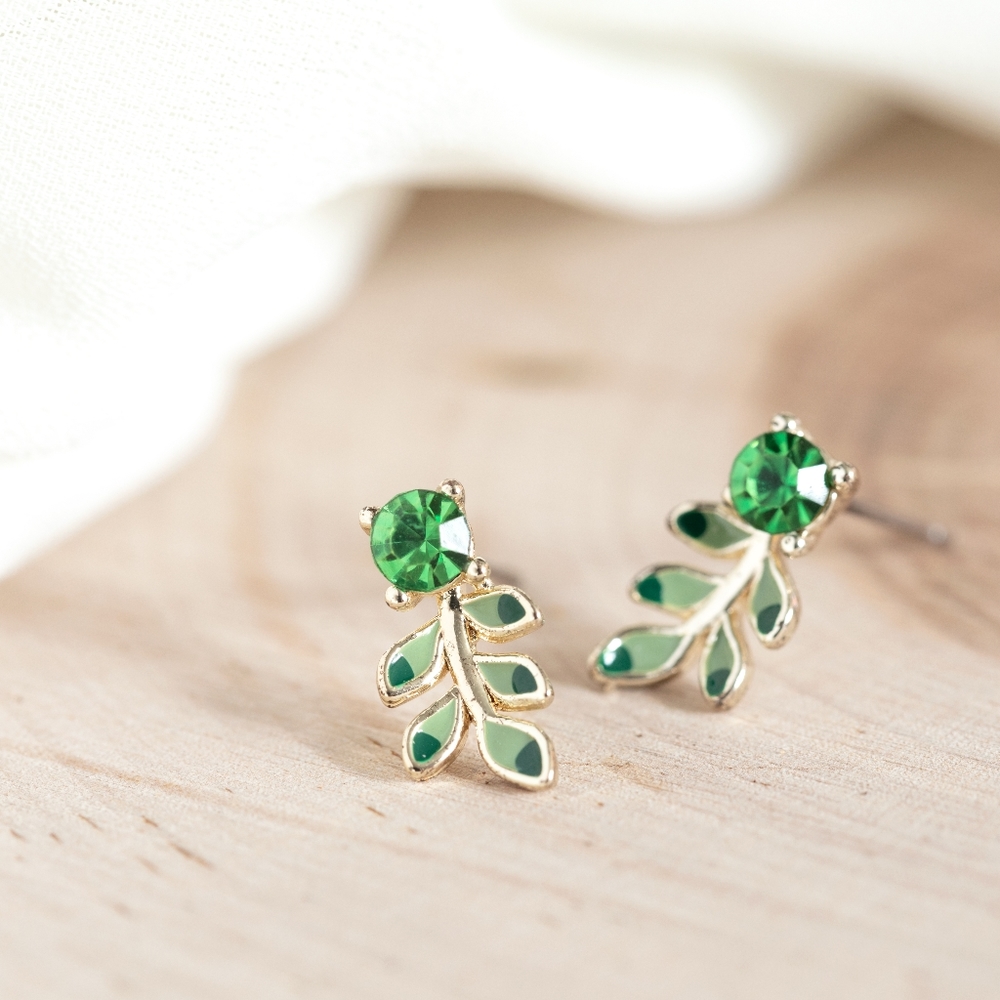 Petite Foliage Earring Studs
